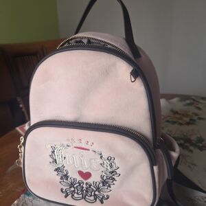 Juicy Couture Blush Pink Embroidered Backpack
